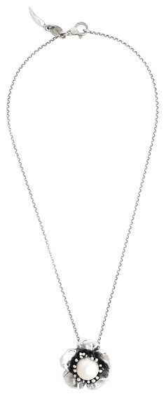 Pendant Giovanni Raspini Woman Magnolia in Silver Perla 12632 - 12632